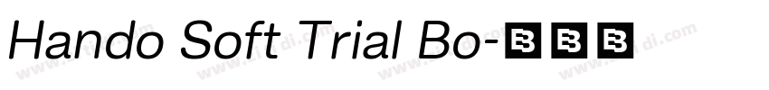 Hando Soft Trial Bo字体转换 Hando Soft Trial Bo字体转换